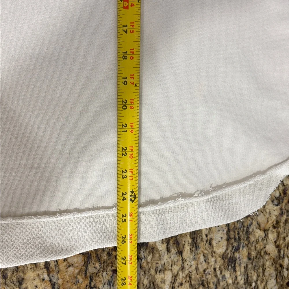 Frank & Eileen White Relaxed Short Sleeve sweatshirt Pullover - Picture 11 of 11